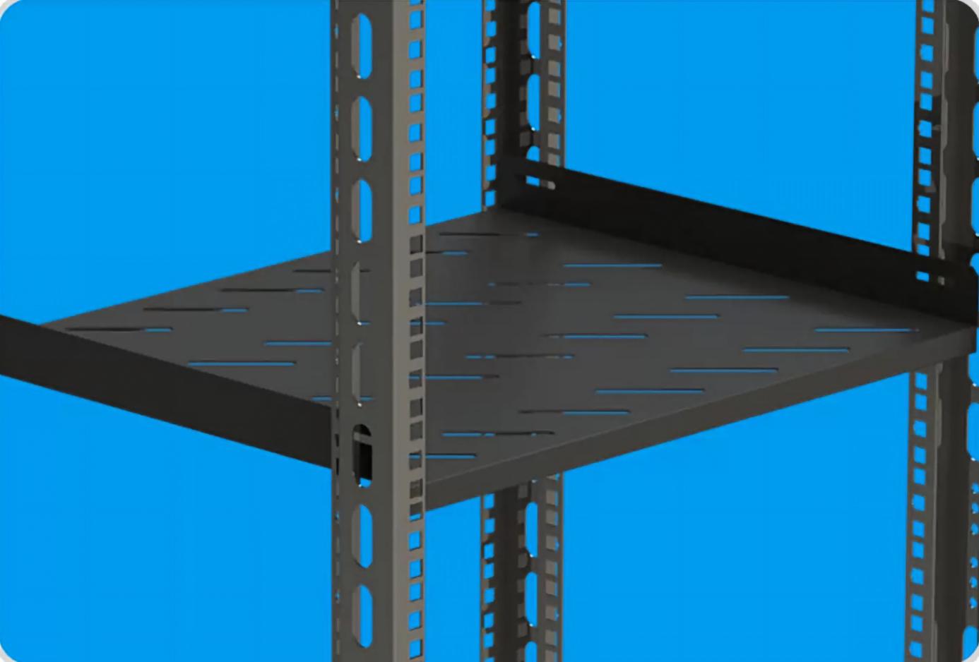 OEM Custom 19" Rack Shelf 1U 2U 3U 4U Cantilever Fixed Server Cabinet Tray 1.5mm SPCC Steel