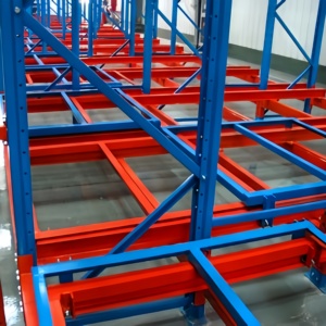 Cold Storage Warehouse Metal Push-Back Pallet Racking System Cargo &amp; Storage Equipment
