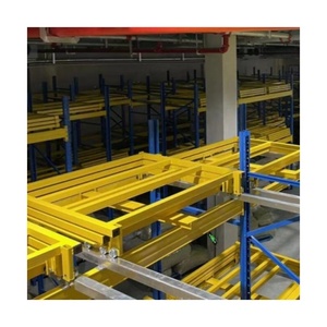 New Material Handling Pallet Racking Adjustable Metal Shelf and Racks Push Back Rack for Warehouse Equipment Push Back Racking