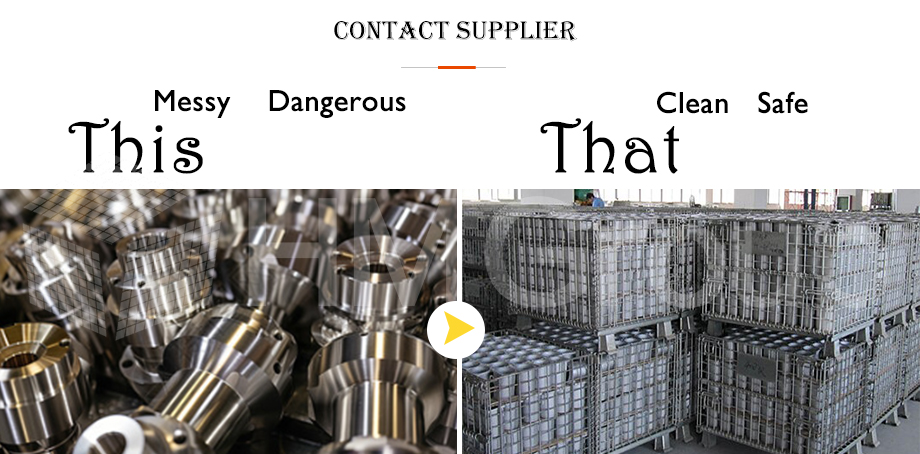 Factory Direct Sales Warehouse Heavy Duty Storage Mild Steel Stackable Wire Mesh Pallet Cage With Wheels