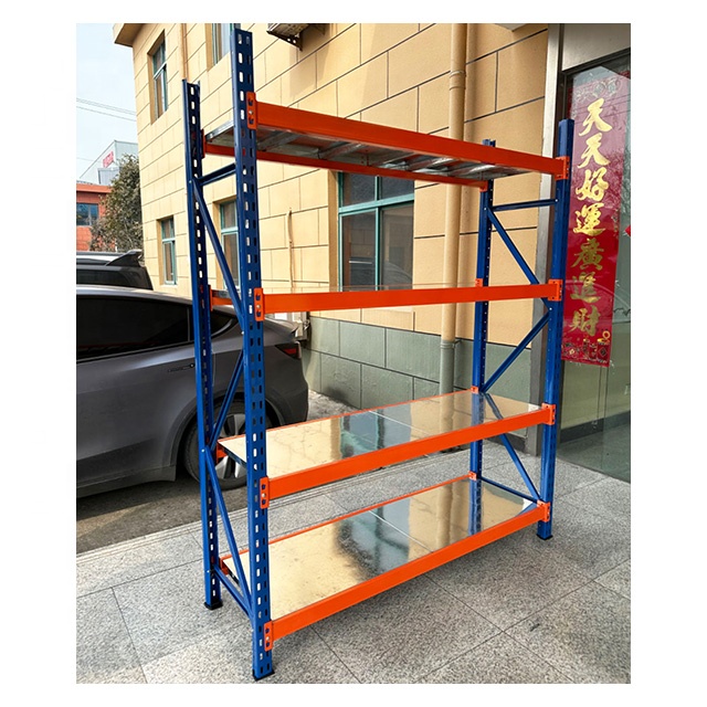 500kg Adjustable Boltless Steel 4-Tier Medium-Duty Wide-Span Shelving System for Garage Storage Cabinets