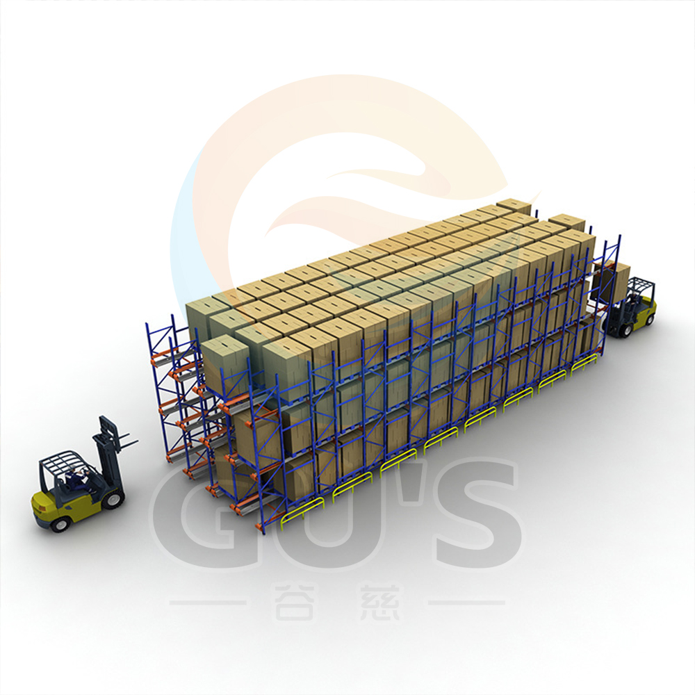 Auto Shuttle Pallet Racking System Heavy Duty Adjustable Steel Shelving for High-Density Warehouse Storage