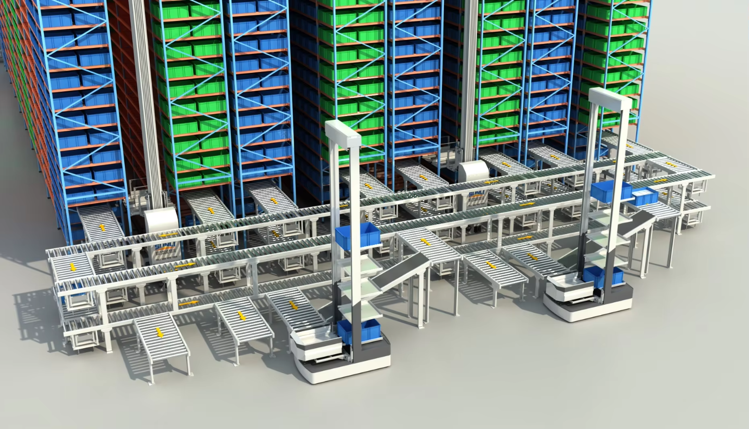 SHUNLI SL-AS004 China Factory Customized Heavy Duty Automated AS&RS Pallet Stacking Rack Alloy Steel 500kg-1500kg Capacity OEM