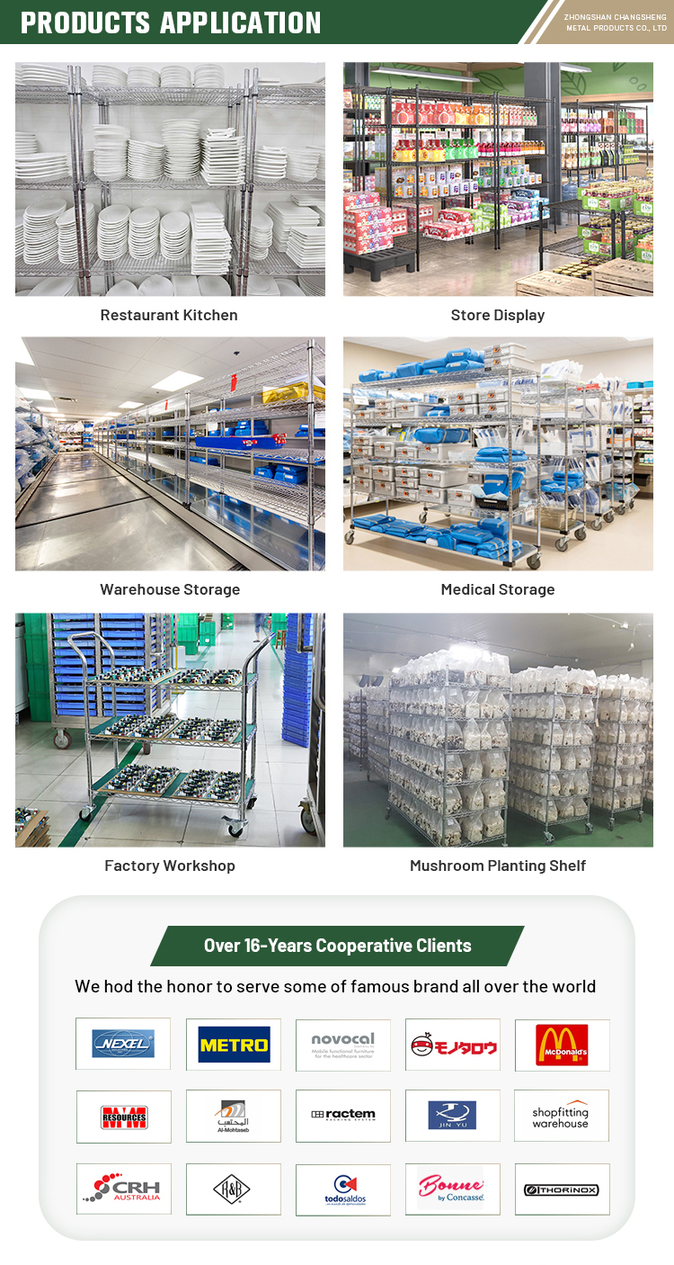 Wire Shelving Product Applications