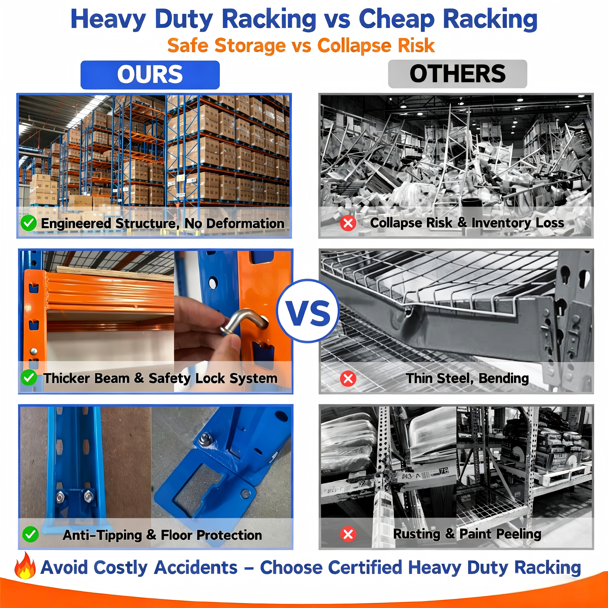 Low Price Durable 7-layer Anti Rust Heavy Duty Adjustable Metal Shelf And Racks Warehouse Storage Rack Shelf Longspan Shelf