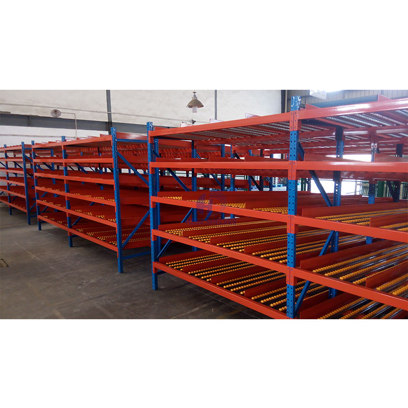 Ebb And Flow Vertical Rack Pallet Flow Racking Track Customized Gravity Carton Flow Racking System
