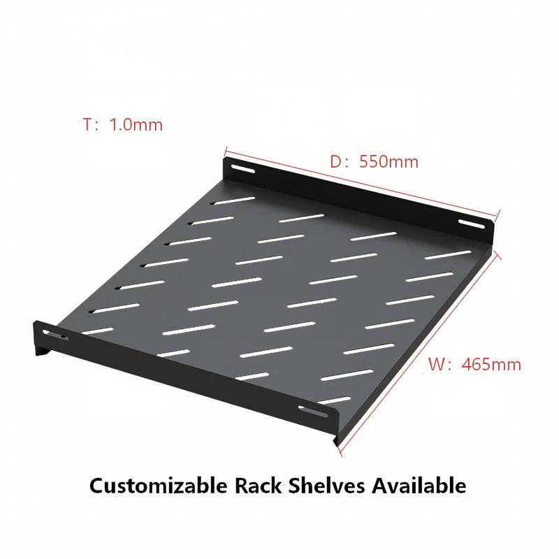 OEM Custom 19" Rack Shelf 1U 2U 3U 4U Cantilever Fixed Server Cabinet Tray 1.5mm SPCC Steel